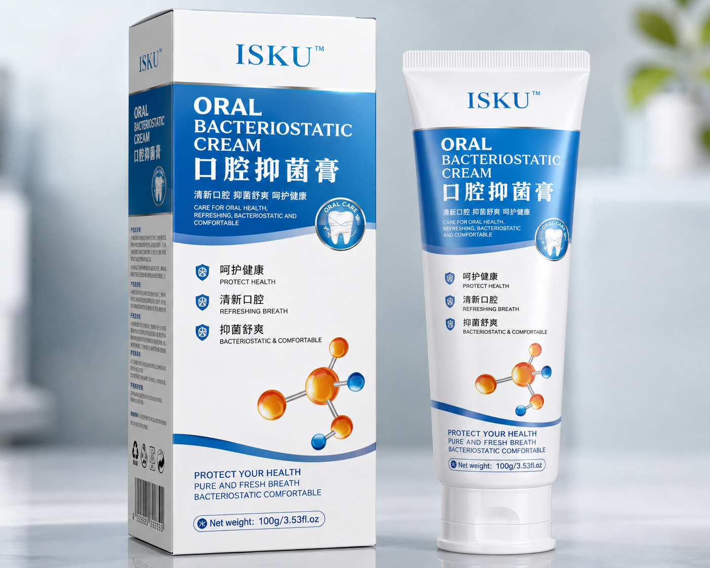 Oral Bacteriostatic Cream packaged product
